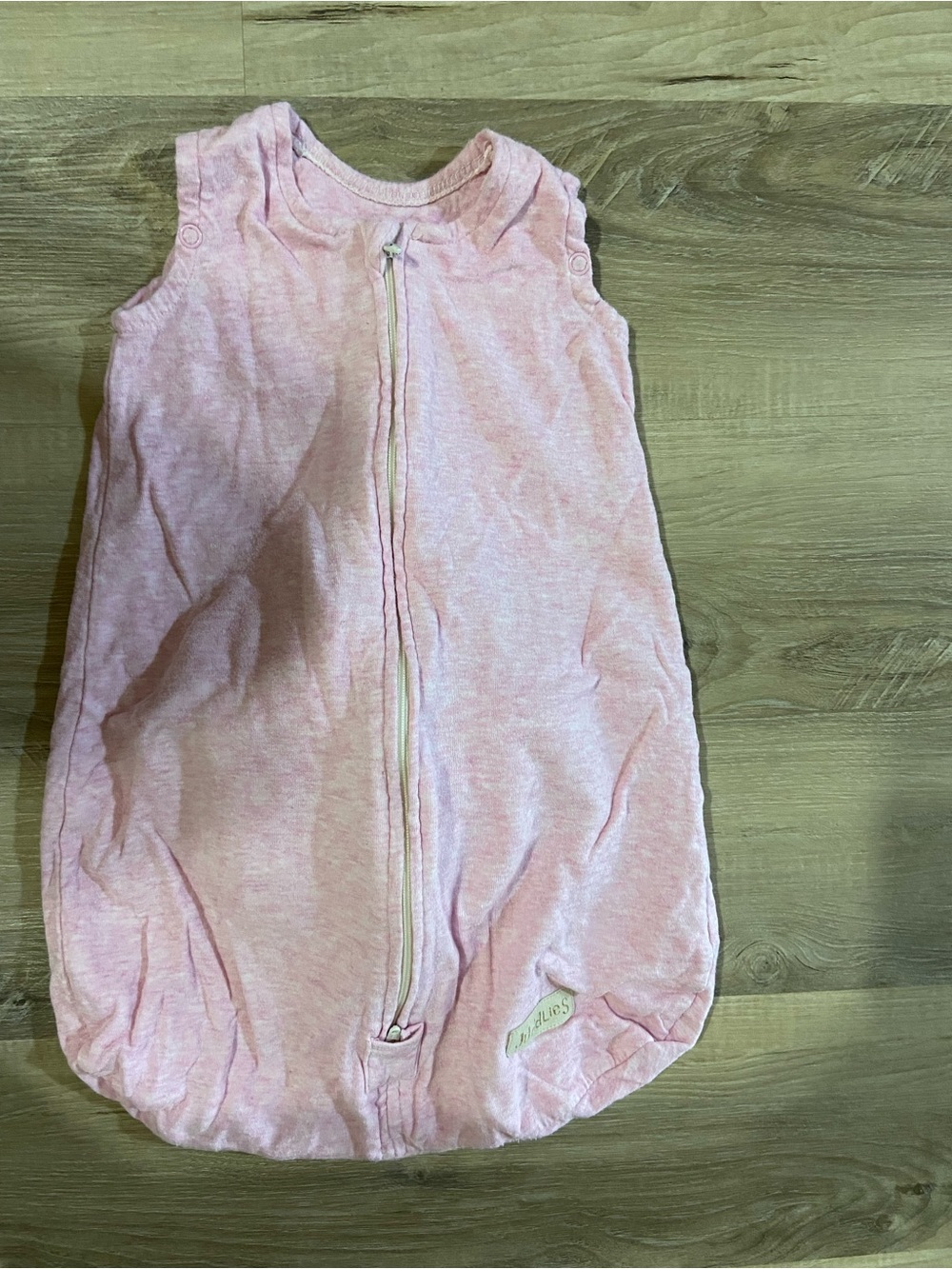 Pink Sleeveless Zippered Baby Sleep Sack